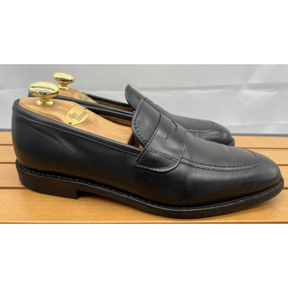 Allen Edmonds Mens 8.5 D Lake Forest Penny Slip On Black main image 4